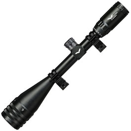 Kleinbild 3 JS-Tactical 6-24x50 Rifle Scope Zielfernrohr beleuchtet inkl. 20 - 22 mm Montageringe schwarz