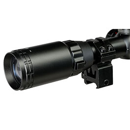 Kleinbild 9 JS-Tactical 6-24x50 Rifle Scope Zielfernrohr beleuchtet inkl. 20 - 22 mm Montageringe schwarz