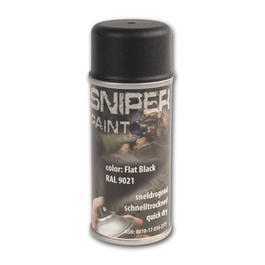 Sniper Paint Sprühfarbe, Flat Black (RAL 9021)