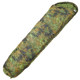 Fox Outdoor Mumienschlafsack 2-lagig flecktarn