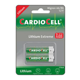 Cardiocell Lithium Extreme Mignonzelle (AA, FR6, L91) 2 Stück