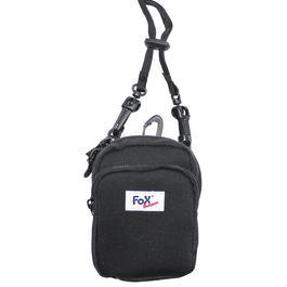 Fox Outdoor Fototasche Aufbewahrungs Tasche schwarz 13 x 11 x 4 cm mit Karabiner 