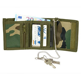 Kleinbild 1 Mil-Tec Geldbrse mit Kette woodland