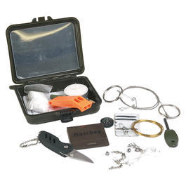 Mil-Tec Survival Kit mit Kunststoffbox oliv