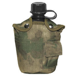 MFH US Plastikfeldflasche 1L mit Bezug HDT-camo FG