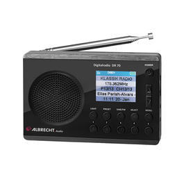 Albrecht DR 70 DAB und UKW Radio mit integrierter Taschenlampe