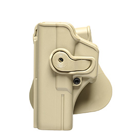 IMI Defense Level 2 Holster Kunststoff Paddle fr G 17/22/28/31/34 Links Tan