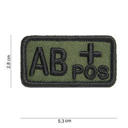 Positive grün Klett Patch Airsoft Paintball Tactical Softair Blood Type O 