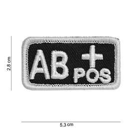 101 INC Patch mit Klettflche AB positiv schwarz/wei