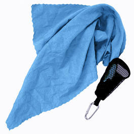 Relags Mini Handtuch 40 x 40 cm inkl. Karabiner-Netzbeutel blau Bild 3