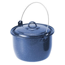 GSI Outdoors Hngetopf Kochtopf Emaille 2,8 Liter blau