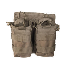 Mil-Tec Magazintasche Open Top Double Dark Coyote