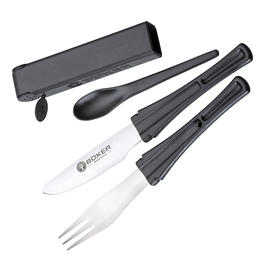 Bker Plus Besteckset Snac Pac Black