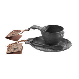 Kupilka Geschenkset 3-teilig Teller Tasse Lffel schwarz