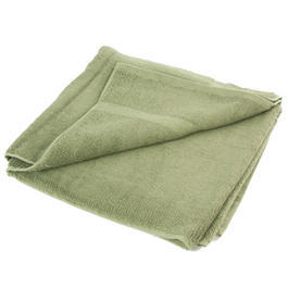 Frottee Handtuch Duschtuch Tuch Outdoor Armee grün oliv 50x30 110x50 NEU