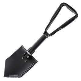 Mil-Tec US Dreifachspaten mit Tasche schwarz 2,5mm