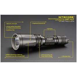 Nitecore LED Taschenlampe SRT7GT 1000 Lumen Bild 1 xxx: