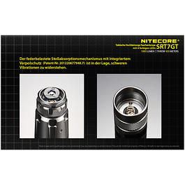 Nitecore LED Taschenlampe SRT7GT 1000 Lumen Bild 10
