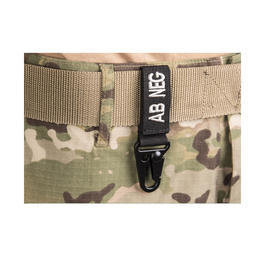 Mil-Tec Schlüsselanhänger Tactical Keyholder Blutgruppe AB negativ schwarz 5 Stück Bild 1 xxx: