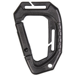 Mil-Tec Karabinerhaken Tactical Karabiner Molle schwarz 2 Stck