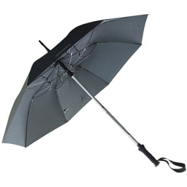 Euroschrim Komperdell Trekkingstock / Regenschirm schwarz Bild 2