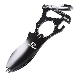 With Armour Survival Multitool Tactical Spoon mit Karabiner