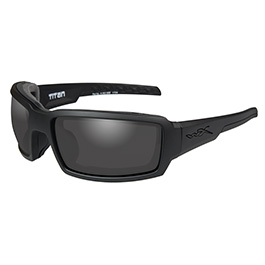 Wiley X Brille Titan Black Ops matt schwarz / Glas rauchgrau