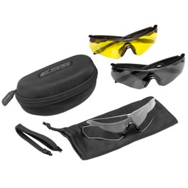 ESS Brillenset Crossblade 3LS - Clear, Smoke Gray, Hi-Def Yellow - EE9032-07