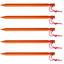 Basic Nature Zelthering Y-Stake 23 cm orange 5er Pack