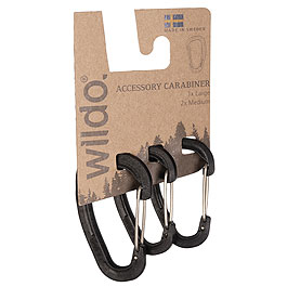 Wildo Karabiner 3er Set schwarz