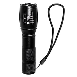 LED-Taschenlampe Military Strobe Self  Defense schwarz