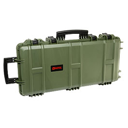 Nuprol Medium Hard Case Waffenkoffer / Trolley 80 x 40 x 17,5 cm Waben-Schaumstoff oliv Bild 1 xxx: