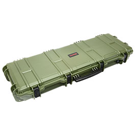 Nuprol Large Hard Case Waffenkoffer / Trolley 109 x 39,5 x 16 cm PnP-Schaumstoff oliv