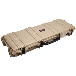 Nuprol Large Hard Case Waffenkoffer / Trolley 109 x 39,5 x 16 cm PnP-Schaumstoff tan