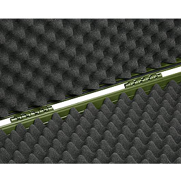 Nuprol Large Hard Case Waffenkoffer / Trolley 109 x 39,5 x 16 cm Waben-Schaumstoff oliv Bild 6