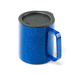 GSI Thermobecher Edelstahl 300 ml mit Deckel blau