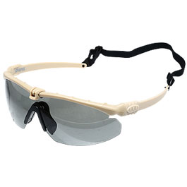 Nuprol Battle Pro Protective Airsoft Schutzbrille tan / rauch