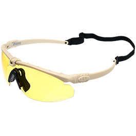 Nuprol Battle Pro Protective Airsoft Schutzbrille tan / gelb