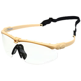 Nuprol Battle Pro Protective Airsoft Schutzbrille tan / klar