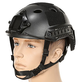 Nuprol Airsoft Helm  FAST Railed mit NVG Mount schwarz