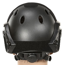 Nuprol FAST Railed Airsoft Helm mit NVG Mount schwarz Bild 3