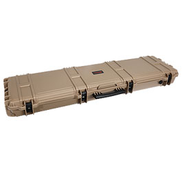 Nuprol X-Large Hard Case Waffenkoffer / Trolley 139 x 39,5 x 16 cm Waben-Schaumstoff tan