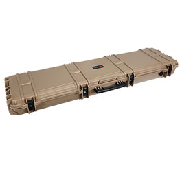 Nuprol X-Large Hard Case Waffenkoffer / Trolley 139 x 39,5 x 16 cm PnP-Schaumstoff tan