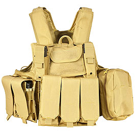 Nuprol RTG Molle Tactical Vest Einsatzweste tan