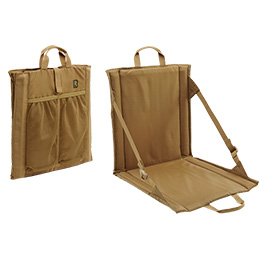 Brandit Outdoor-Faltsitz Sitzkissen mit Lehne camel