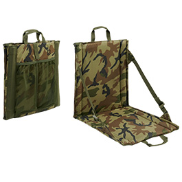 Brandit Outdoor-Faltsitz Sitzkissen mit Lehne woodland