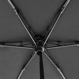 EuroSchirm Regenschirm Dainty mit Mini-Packmaß schwarz reflektierend Bild 7