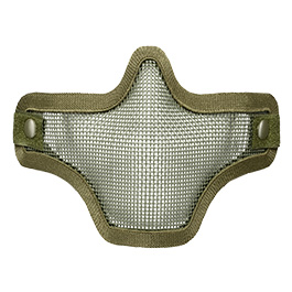 ASG Strike Systems Full Mesh Mask Airsoft Gittermaske Lower Face oliv Bild 5