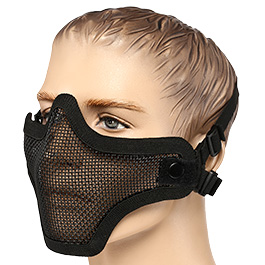 ASG Strike Systems Full Mesh Mask Airsoft Gittermaske Lower Face schwarz