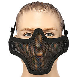 ASG Strike Systems Full Mesh Mask Airsoft Gittermaske Lower Face schwarz Bild 1 xxx: